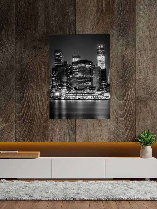 south street seaport at night  vertical 1495 Seap by Black And White