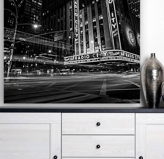 radio city music hall at night  square 1455 Ity 1 by Black And White