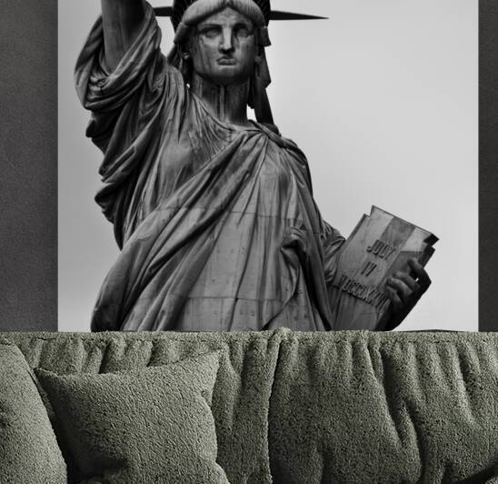 statue of liberty  square 1393 Ansata 13k by Black And White