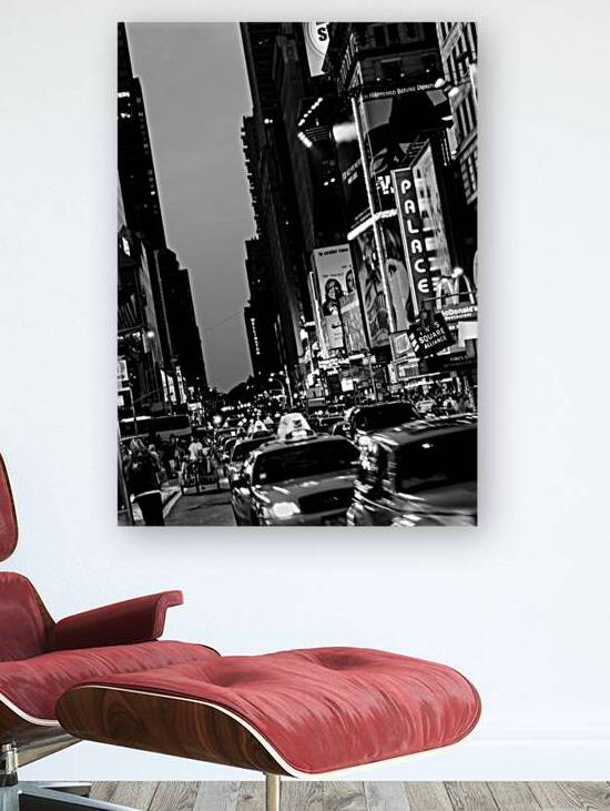 taxi cabs in times square  vertical 358 Alliance by Black And White