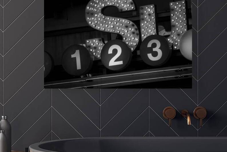 times square subway station  horizontal 1515 Two by Black And White