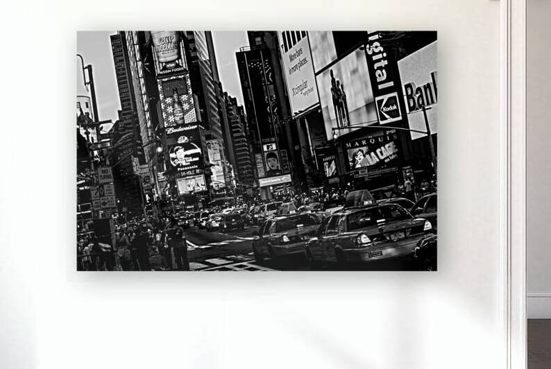 times square traffic jam rush hour  horizontal 37 by Black And White
