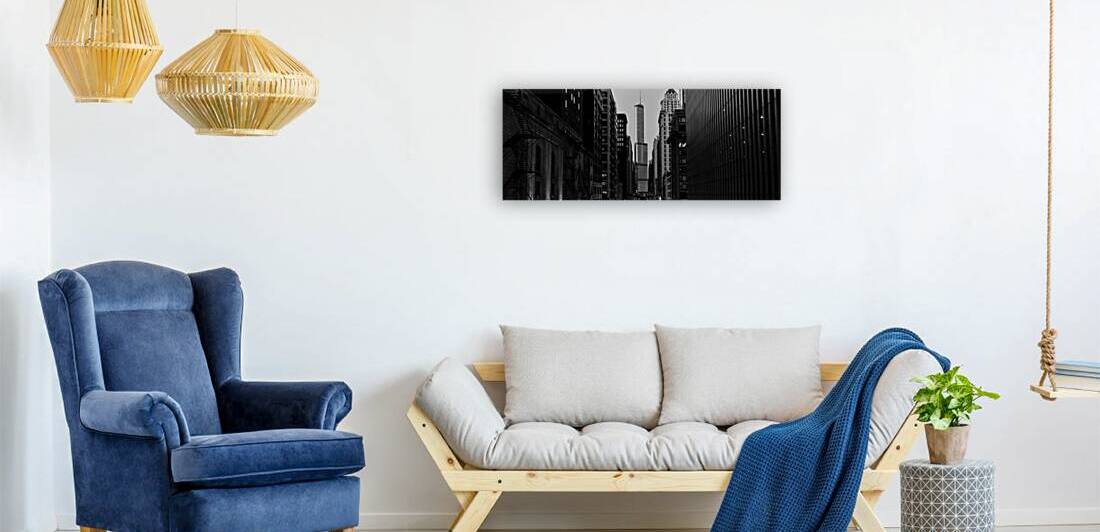 chicago L train trump tower  panoramic 1191 El 13 by Black And White