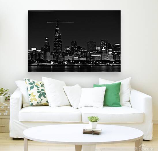 sears tower at night  horizontal 79 Sears 13k by Black And White