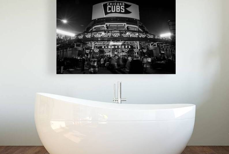 waveland sheffield bleacher entrance wrigley fiel 1708136138.985 by Black And White