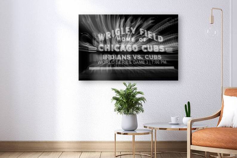 wrigley field sign world series  horizontal 3073 by Black And White