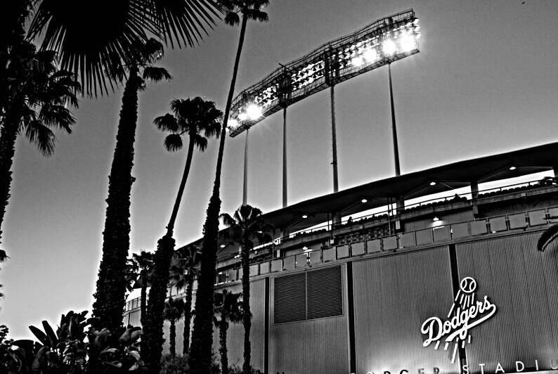 dodger stadium  horizontal 2154 Dodger 13k by Black And White