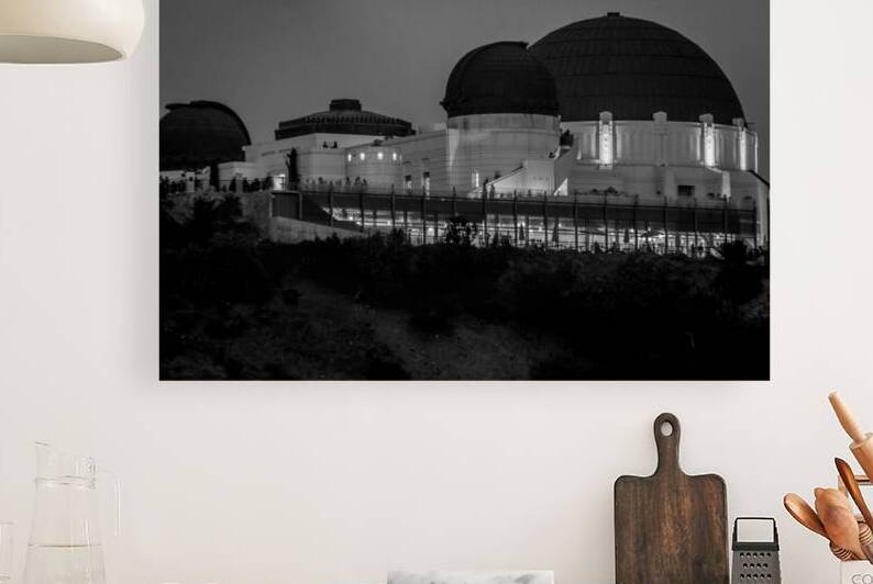 griffith observatory at night  horizontal 2166 Gr by Black And White