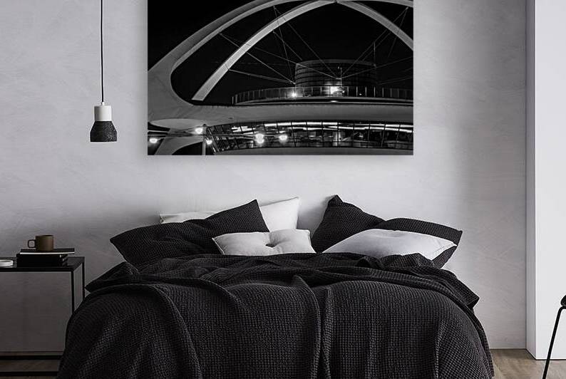 LAX theme building  horizontal 2608 Populuxe 13k. by Black And White