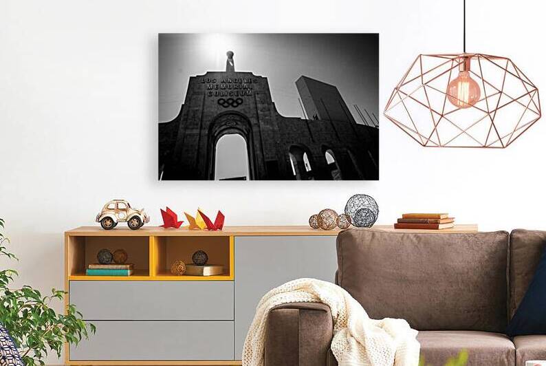 los angeles memorial coliseum  horizontal 2148 Co by Black And White