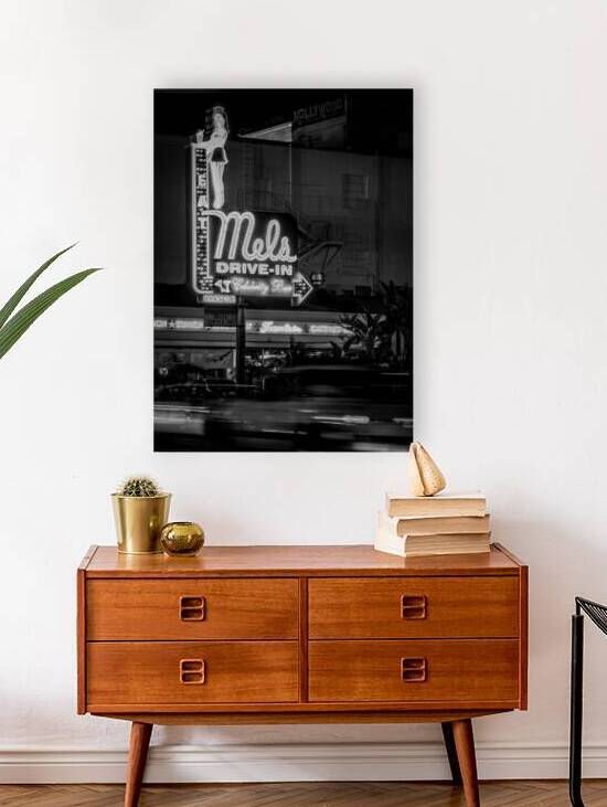 mels drive in highland hollywood  vertical 2145 C by Black And White