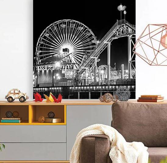 pacific park ferris wheel roller coaster santa mo 1708206262.2916 by Black And White