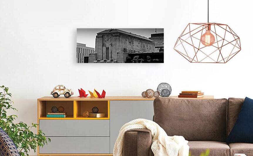 los angeles times building  panoramic 2196 Times by Black And White