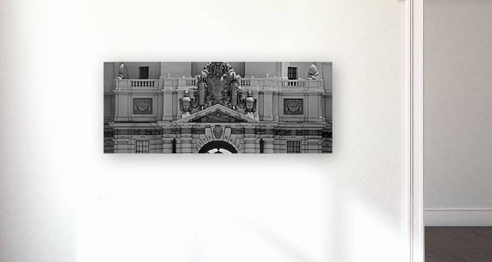 pasadena city hall  panoramic 2753 Pasadena 13k.j by Black And White