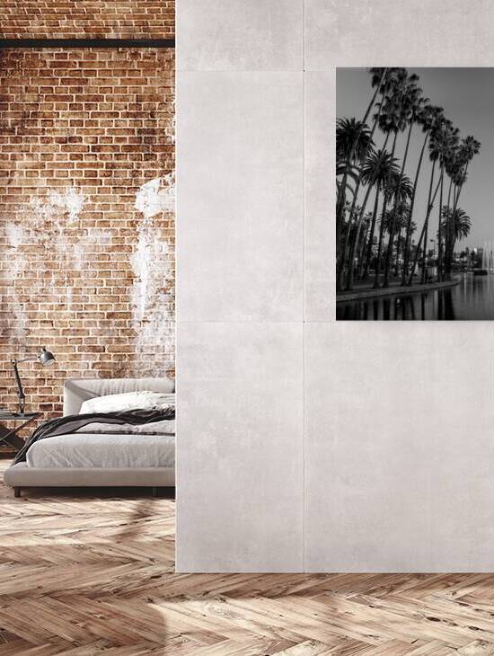 tall palm trees echo park  vertical 2182 Montrose by Black And White