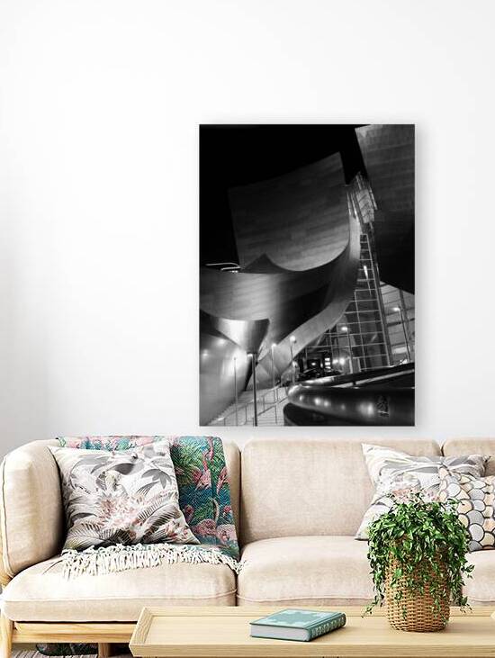 walt disney concert hall downtown LA  vertical 22 by Black And White