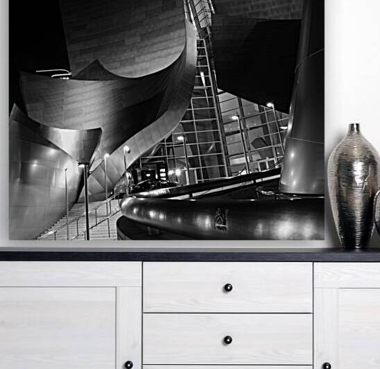 walt disney concert hall downtown LA  square 224 by Black And White
