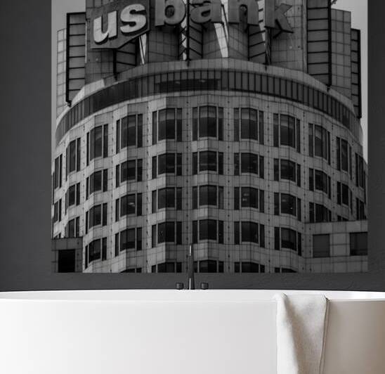 top of US bank building  square 2200 Us 13k by Black And White