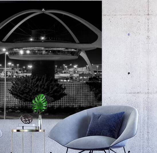 theme building LAX  square 2610 Saucer 13k by Black And White