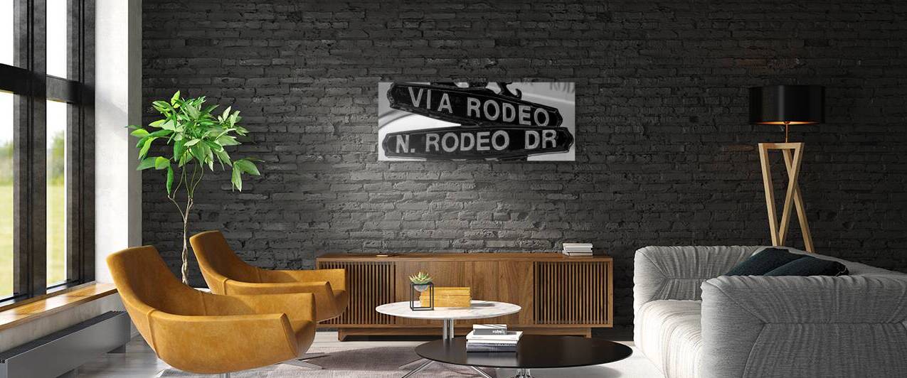 via rodeo and rodeo drive  panoramic 2192 Rodeo 1 by Black And White