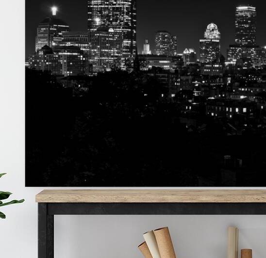 boston back bay skyline  square 1370 Back 13k by Black And White