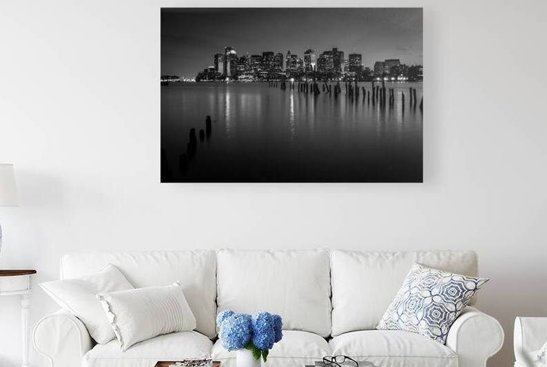 boston skyline financial district from lopresti p 1708271217.1323 by Black And White