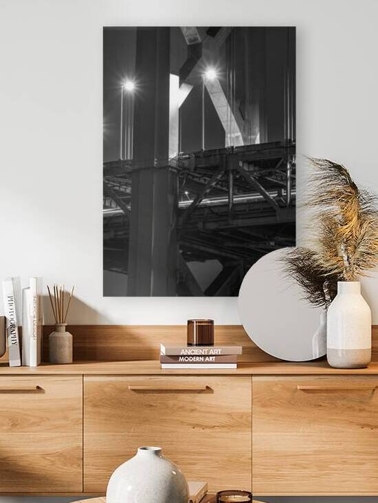 bay bridge traffic decks  vertical 3301 Decks 13k by Black And White