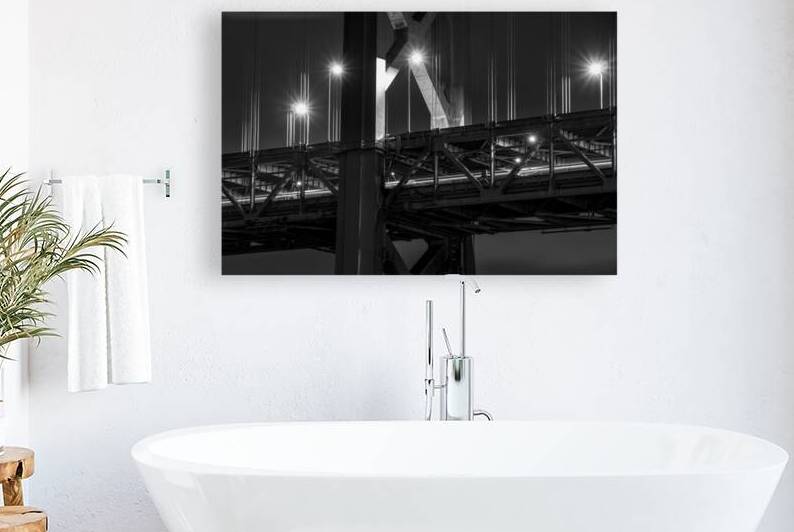 bay bridge traffic decks  horizontal 3301 Decks 1 by Black And White