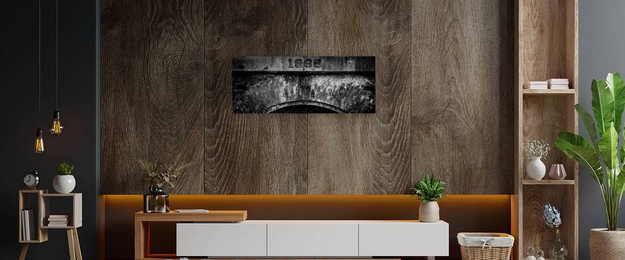 civil war tunnel alcatraz island  panoramic 2944 by Black And White