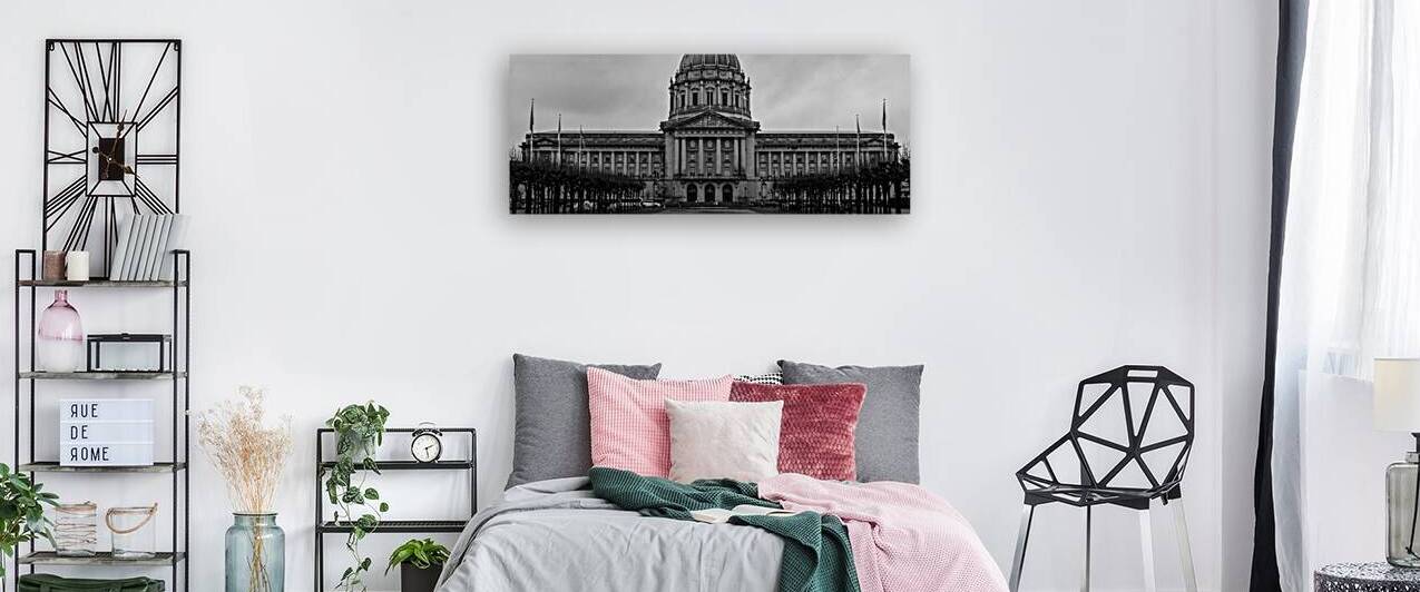 city hall san francisco  panoramic 2869 Beaux 13k by Black And White