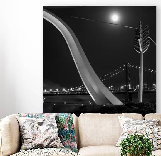 cupids arrow bay bridge night  square 2819 Cupid by Black And White