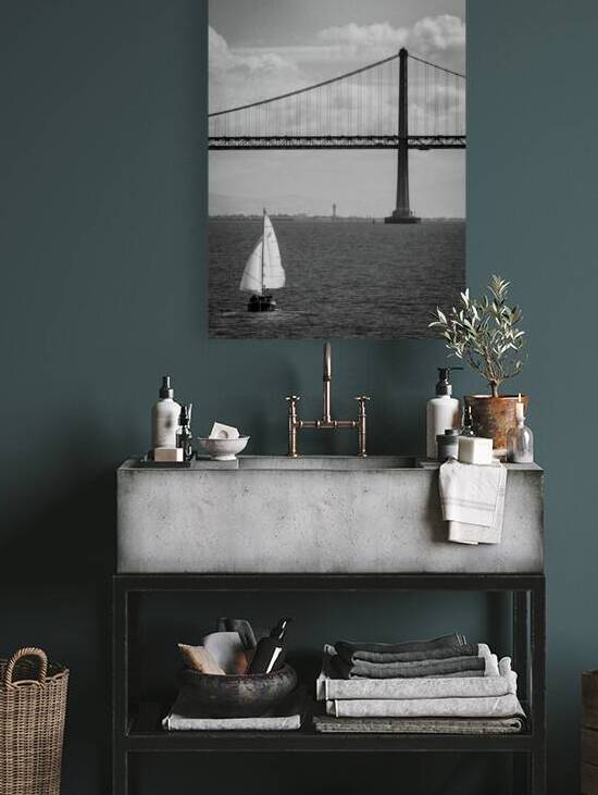 full sails sail boat sf bay  vertical 2879 Full 1 by Black And White
