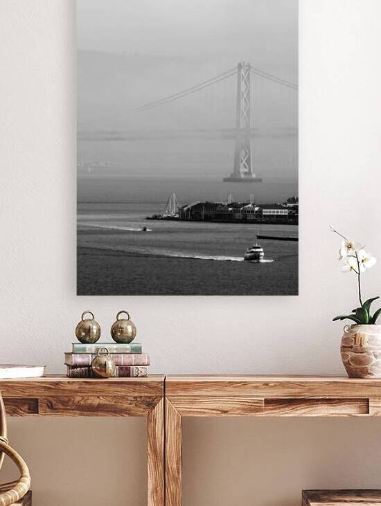 fog over san francisco bay  vertical 2859 ThirtyN by Black And White