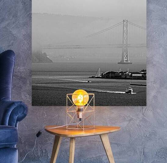fog over san francisco bay  square 2859 ThirtyNin by Black And White