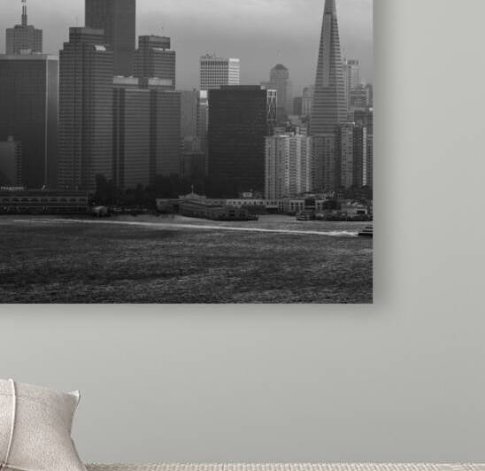 fog engulfs san francisco skyline  square 499 Fog by Black And White