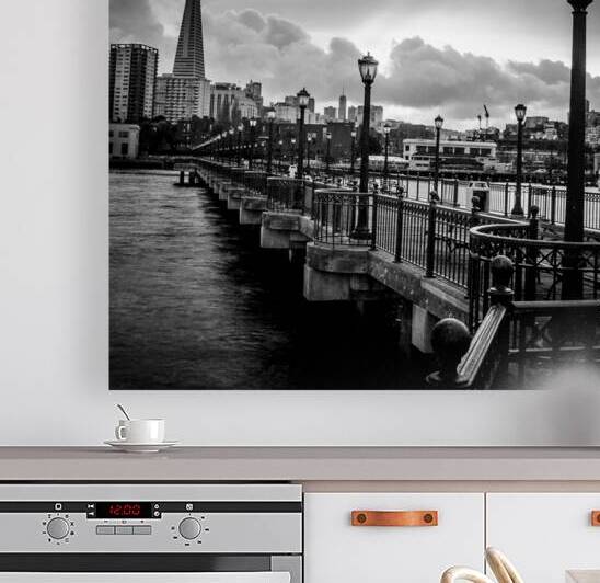 gas lamps pier 7  square 500 Gaslight 13k by Black And White