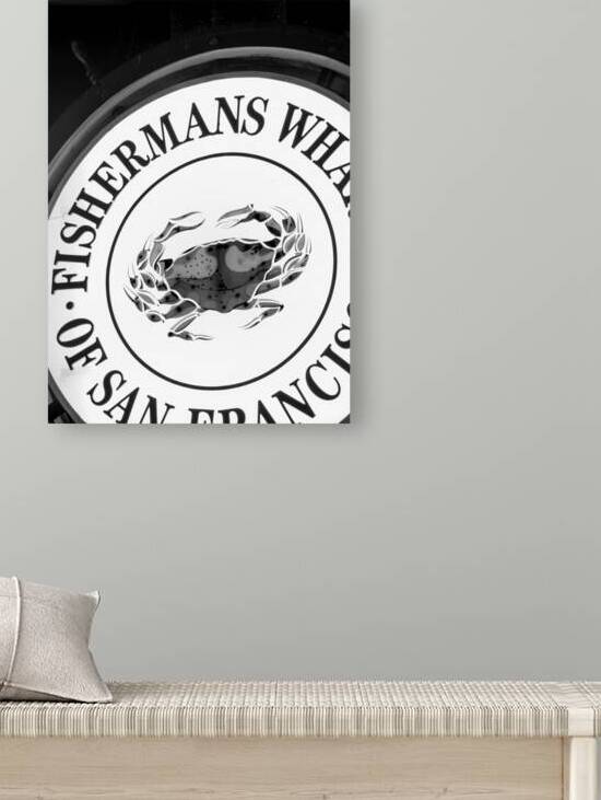 fishermans wharf sign  vertical 513 Wharf 13k by Black And White