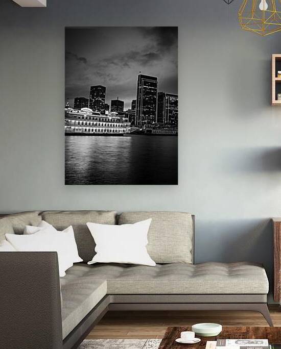 hornblower booze cruise san francisco bay  vertic by Black And White