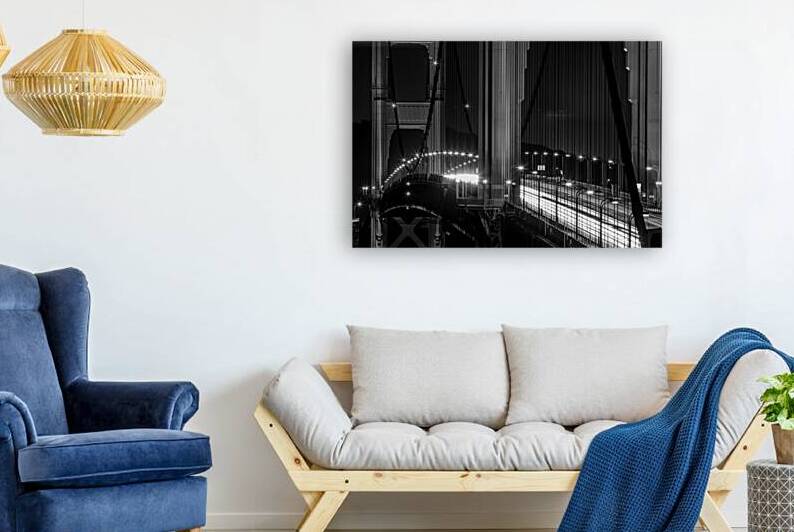 golden gate bridge rush hour traffic  horizontal Reproduction