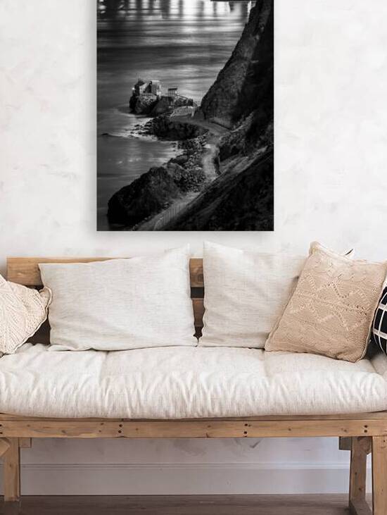 lime point base golden gate bridge  vertical 2963 by Black And White