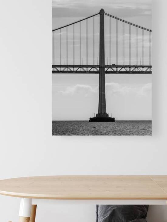 isolated tower bay bridge  vertical 3022 Westboun Reproduction