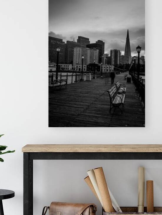 park benches pier 7  vertical 490 Benches 13k by Black And White