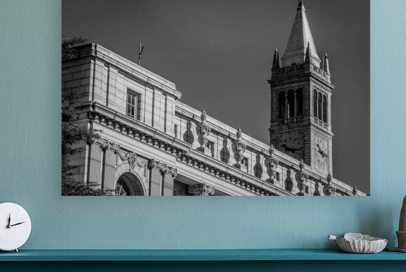 sather tower uc berkeley campus  horizontal 2811 by Black And White