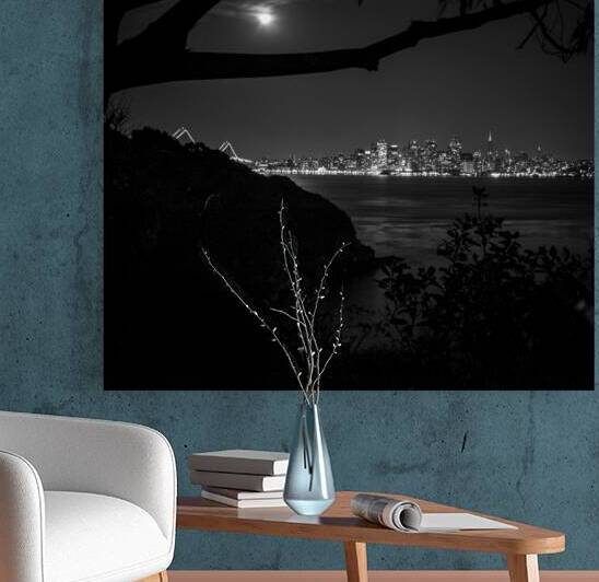 san francisco skyline from yerba buena island  sq Reproduction