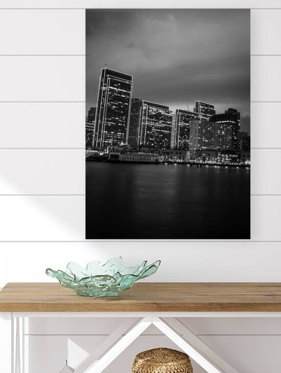 san francisco skyline embarcadero  vertical 3335 by Black And White