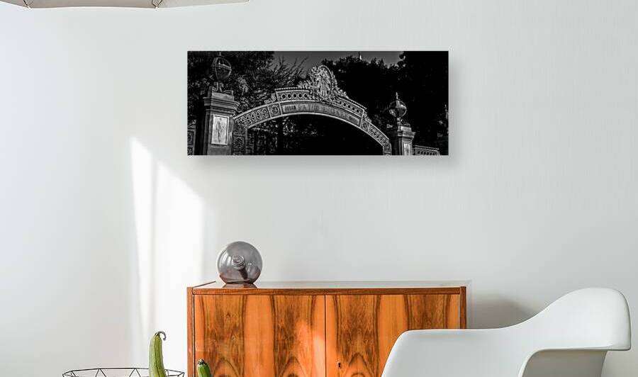 sather gate uc berkeley campus  panoramic 2833 Lu by Black And White