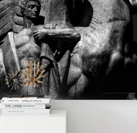 arlington bridge aspiration statue  square 2304 A by Black And White