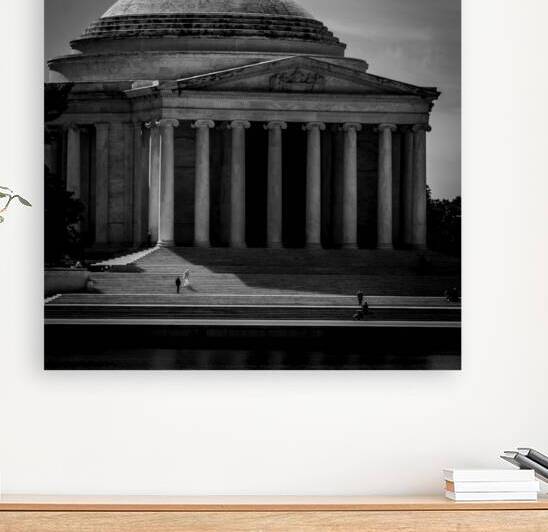 jefferson memorial tidal basin  square 2314 Third by Black And White
