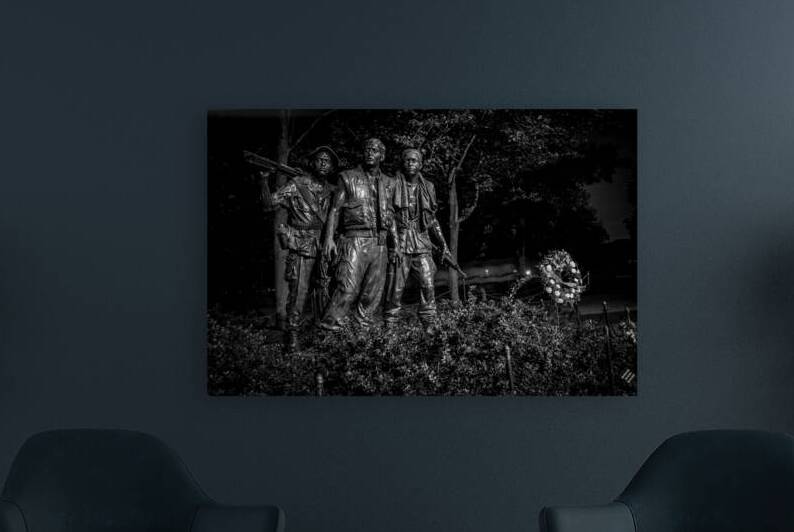 three soldiers statue  horizontal 411 Soldiers 13 by Black And White