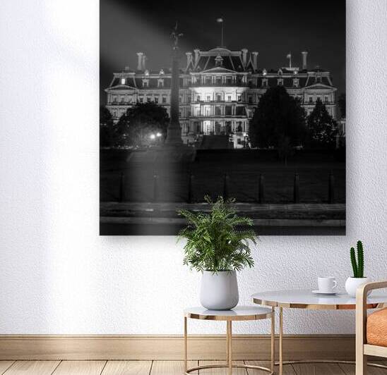 old executive office building  square 396 Executi by Black And White
